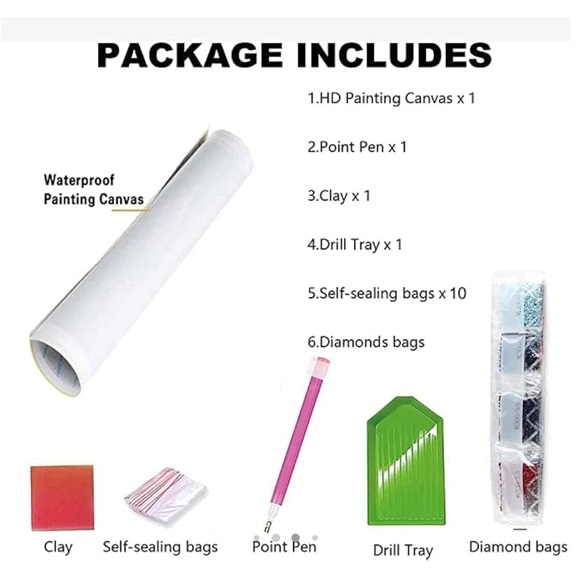 5D Full Drill Diamond Art Dragon Round Diamond Dots Gem - Picture 3 of 3